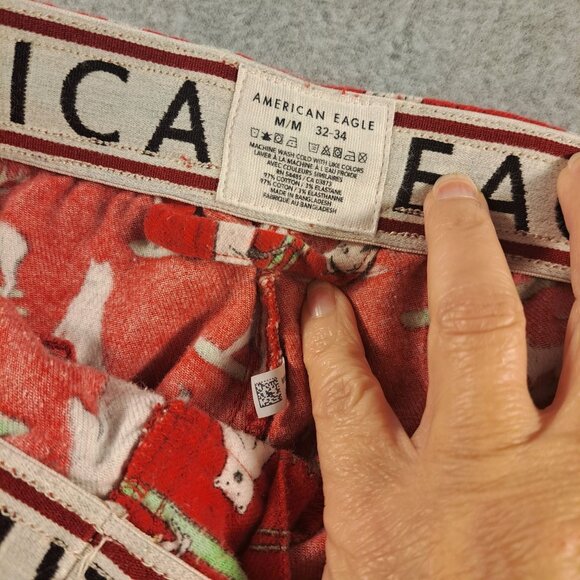 American Eagle Other - American Eagle Mens M Lounge Sleep Pants Red Polar Bear  Christmas Comfy Winter